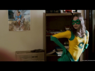 ellen page posing in a superhero costume milf